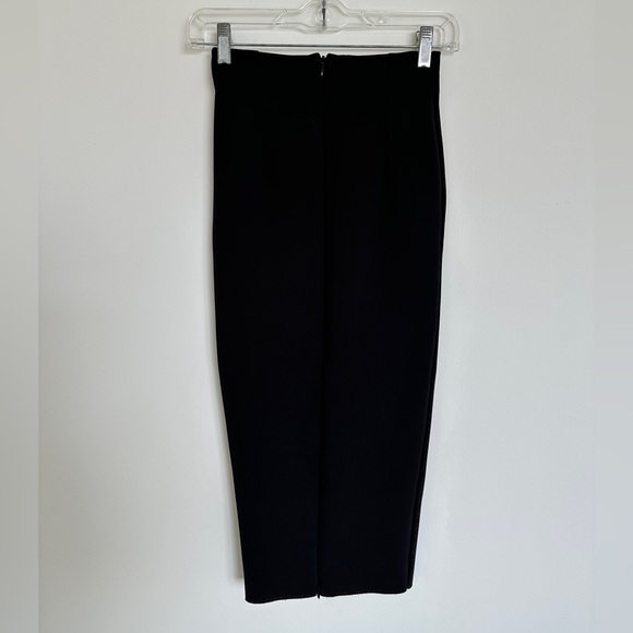 H&M Pencil Skirt Stretchy Black Midi Slip Skirt Size 2 Great Condition - Picture 3 of 11